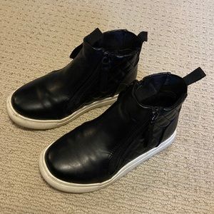 Steven Madden black high top boots
